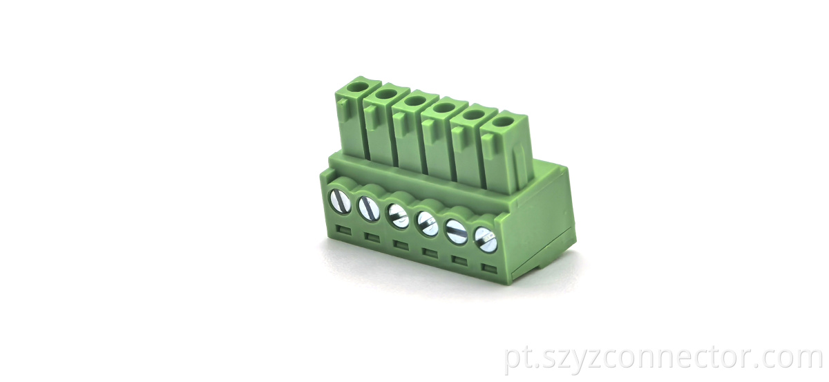 Blocos terminais traváveis de 3,5 mm 3.5mm Pitch Pluggable Terminal Blocks